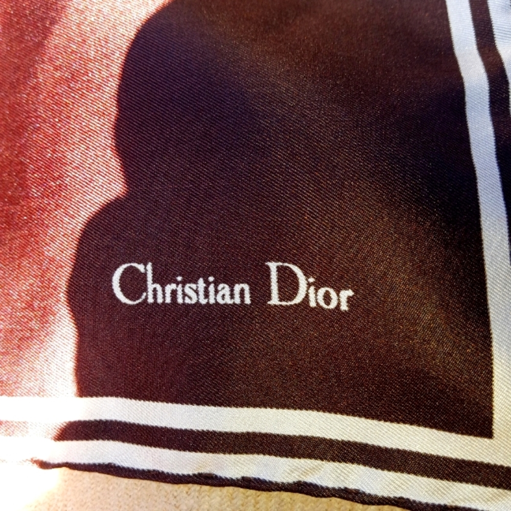 Authentic Christian Dior silk scarf